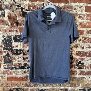 Mountain Khakis Mens Small Blue Polo Shirt Short Sleeve Snap Button
